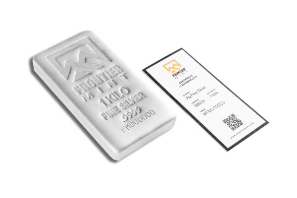1 Kilo Silver Bar - Frontier Mint (Frosted) - Image 3