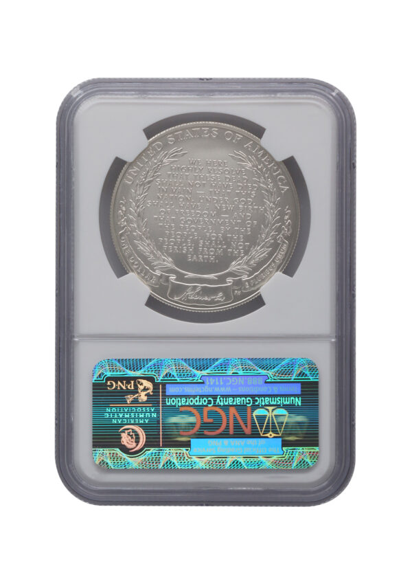 2009-P $1 Abraham Lincoln Silver Commem - NGC MS70 - Image 2