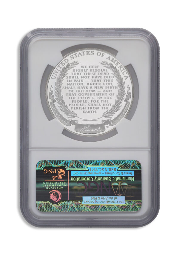 2009-P $1 Abraham Lincoln Silver Commem - NGC PF70 - Image 2