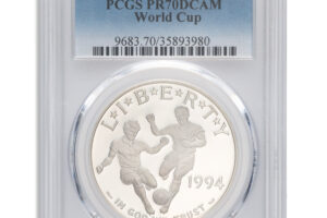 1994-S $1 World Cup Silver Commem - PCGS PF70