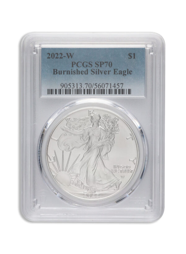 2022-W Burnished Silver Eagle PCGS SP70