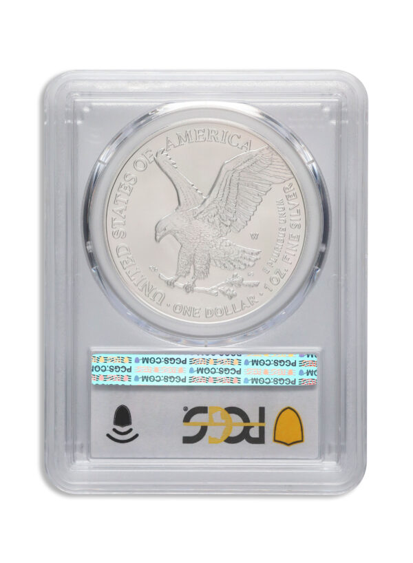 2022-W Burnished Silver Eagle PCGS SP70 - Image 2
