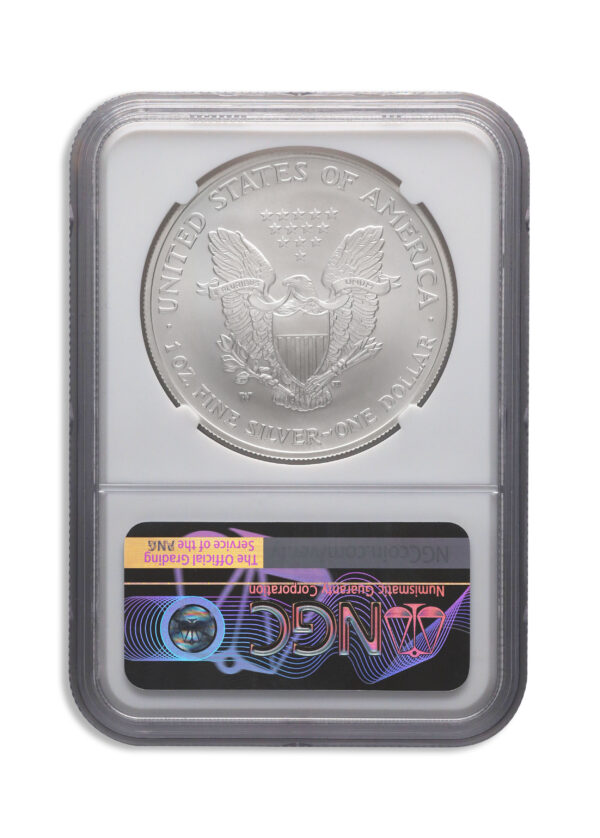 2007-W Burnished Silver Eagle NGC MS70 ER - Image 2