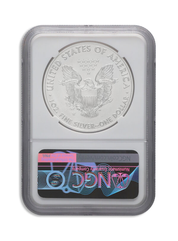 2017-W Burnished Silver Eagle NGC MS70 ER - Image 2
