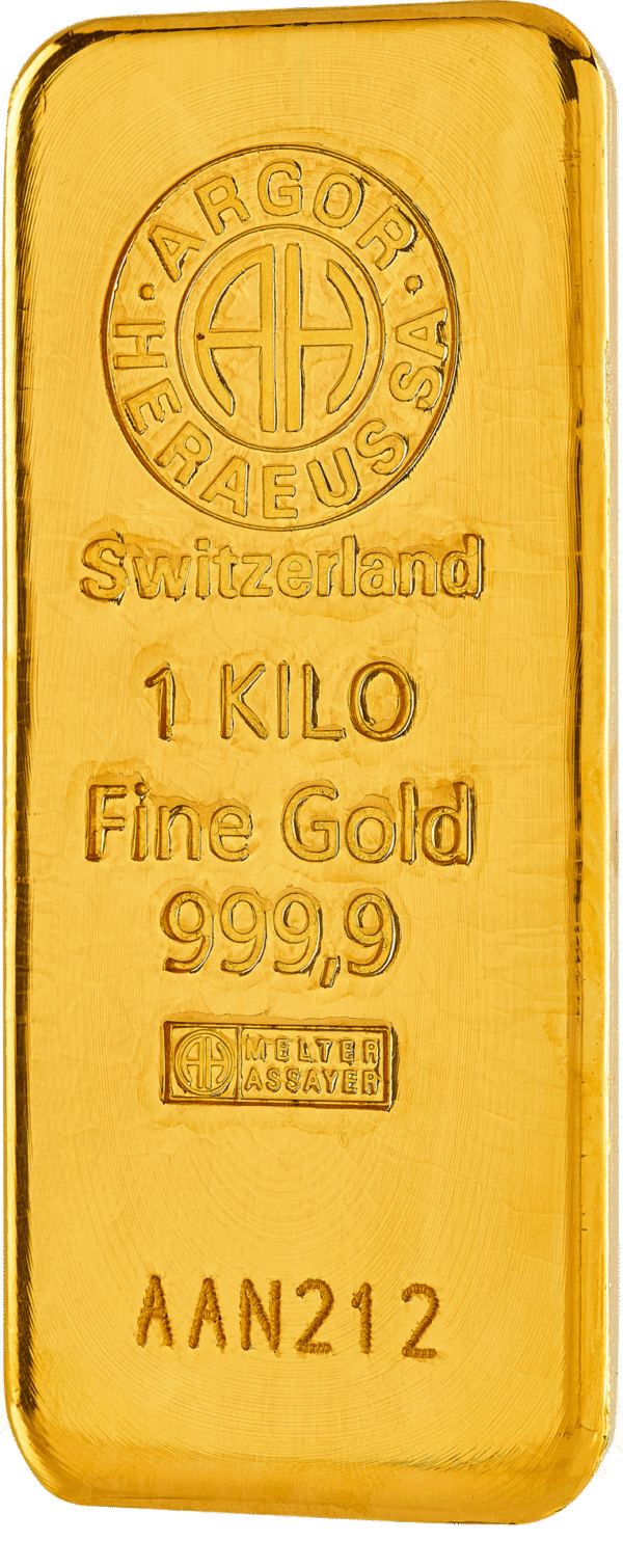 1 kilo Gold Bar - Argor-Heraeus (Cast)