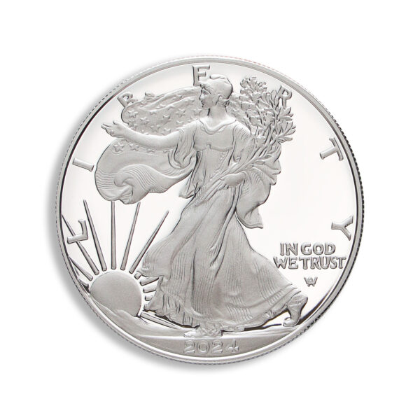 2024-W Proof Silver Eagle with Box & COA - Image 2