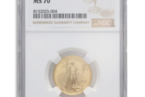 2001 1/4 oz Gold Eagle $10 NGC MS70