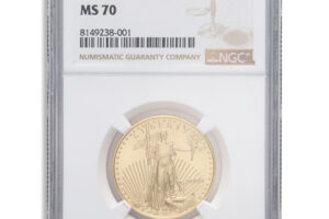 2000 1/2 oz Gold Eagle $25 NGC MS70