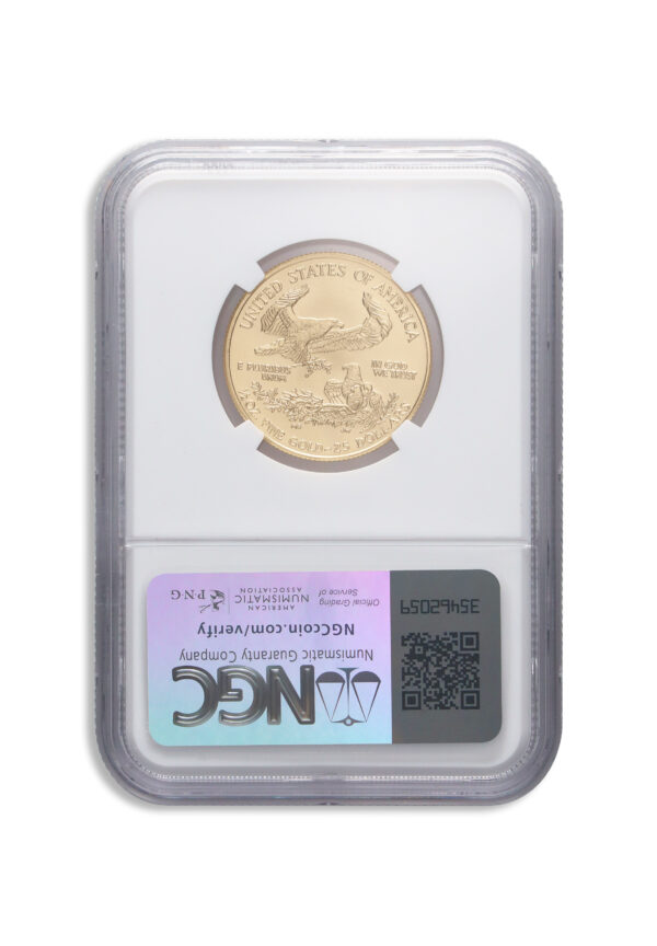 2000 1/2 oz Gold Eagle $25 NGC MS70 - Image 2