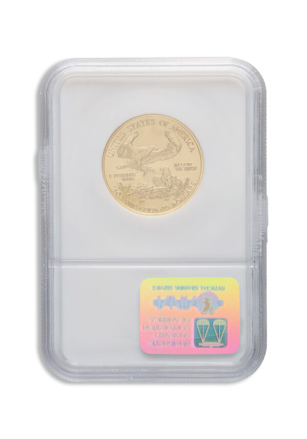 2001 1/2 oz Gold Eagle $25 NGC MS70 - Image 2