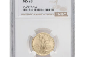 2007 1/4 oz Gold Eagle $10 NGC MS70