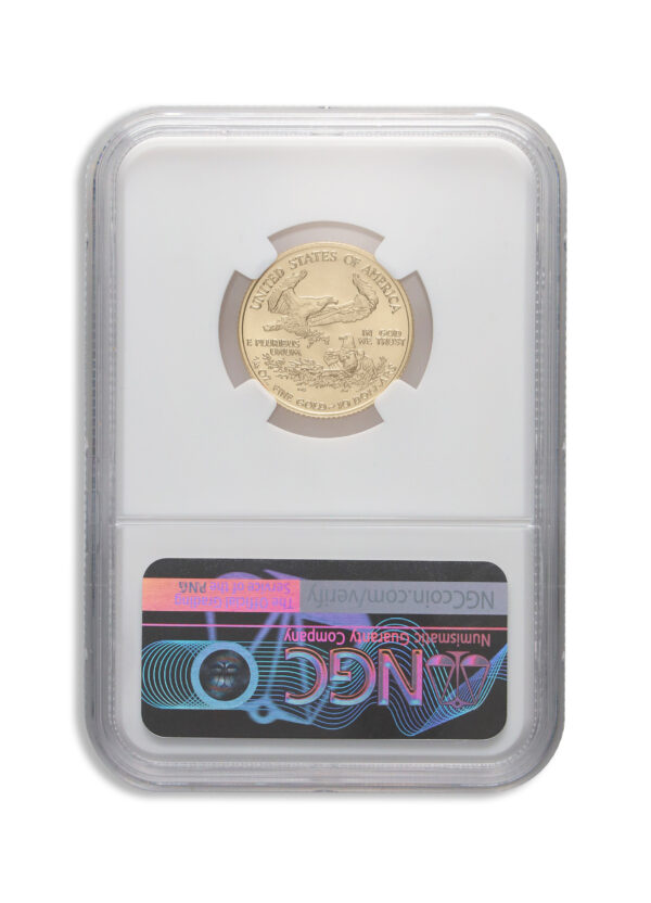 2007 1/4 oz Gold Eagle $10 NGC MS70 - Image 2
