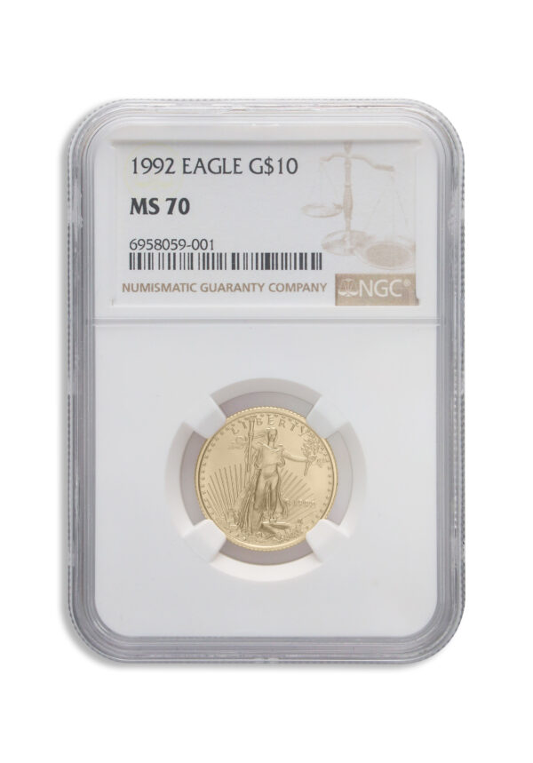 1992 1/4 oz Gold Eagle $10 NGC MS70
