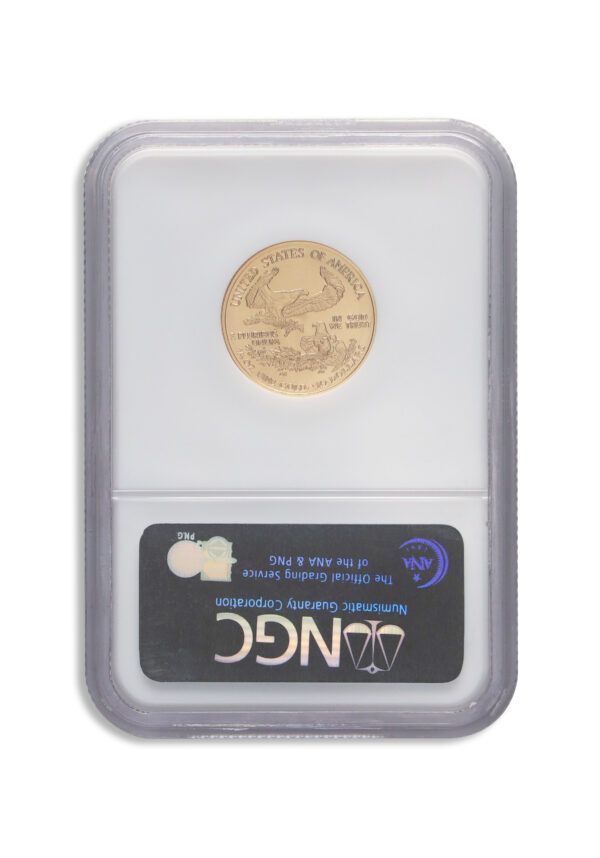 2007 1/4 oz Gold Eagle $10 NGC MS70 ER - Image 2