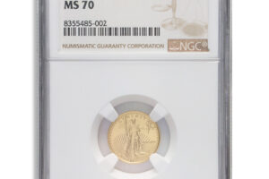 1989 1/10 oz Gold Eagle $5 NGC MS70