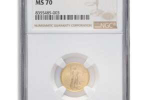1993 1/10 oz Gold Eagle $5 NGC MS70