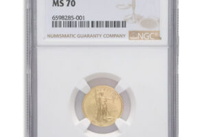 1994 1/10 oz Gold Eagle $5 NGC MS70