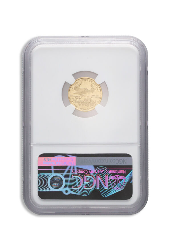 1994 1/10 oz Gold Eagle $5 NGC MS70 - Image 2