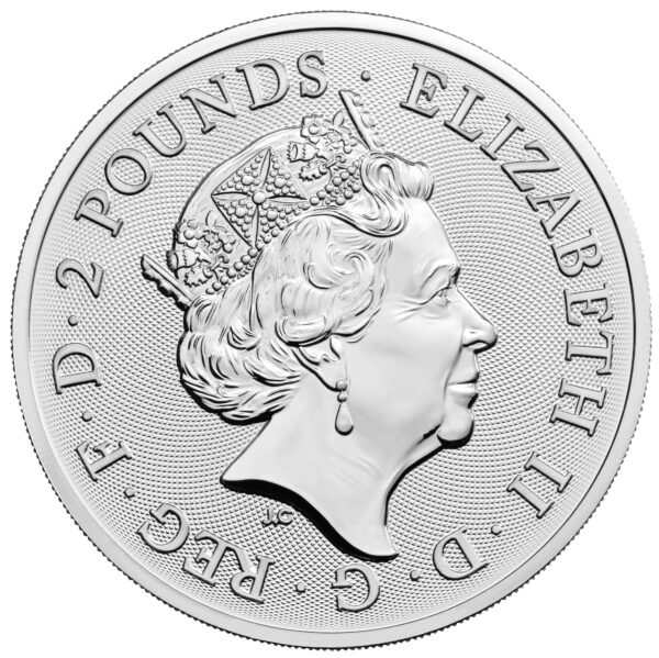 2022 1 oz Silver Great Britain Little John BU - Image 2