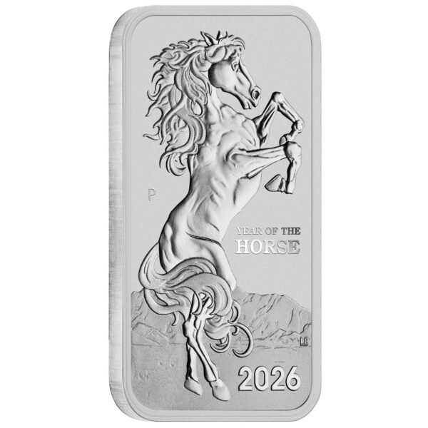 2026 1 oz Australia Silver Lunar Horse Rectangular Coin - Image 3