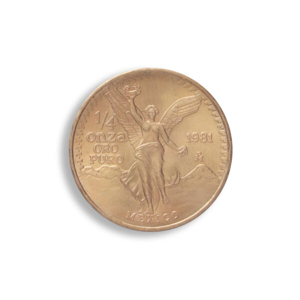 1981 1/4 oz  Mexican Gold Libertad - BU - Image 2