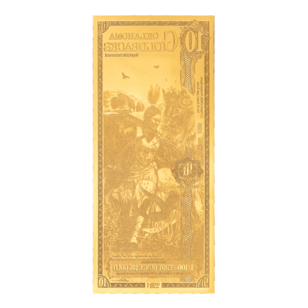 Oklahoma 10 Goldback - Image 2