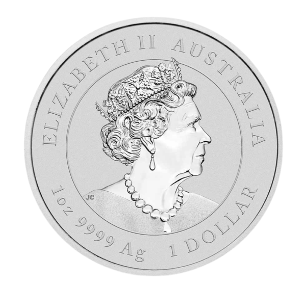 2023 1 oz Australia Silver Lunar Rabbit BU - Series III - Image 2