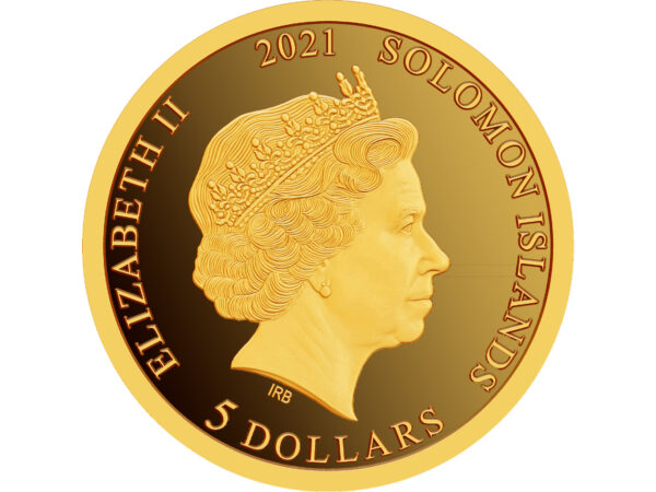 2021 1/8 oz Gold Solomon Islands 9/11 Anniversary Coin - Image 2