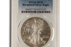 2008-W Burnished Silver Eagle PCGS SP70