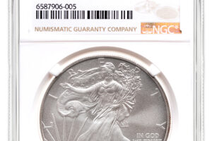 2008-W Burnished Silver Eagle NGC MS70