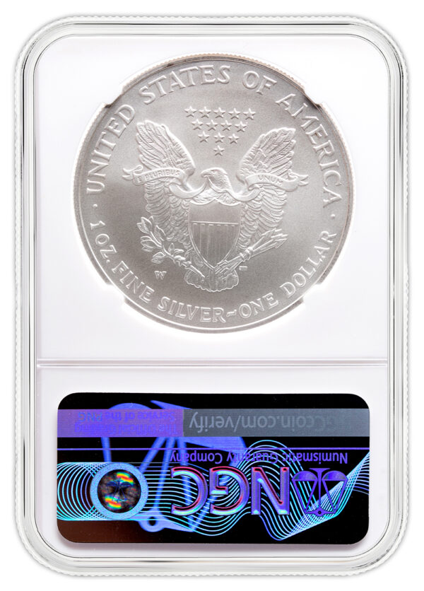 2007-W Burnished Silver Eagle NGC MS70 - Image 2