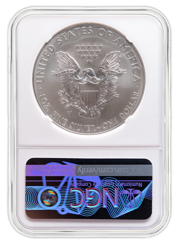 2015-W Burnished Silver Eagle NGC MS70 - Image 2