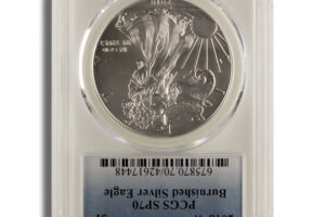 2018-W Burnished Silver Eagle PCGS SP70