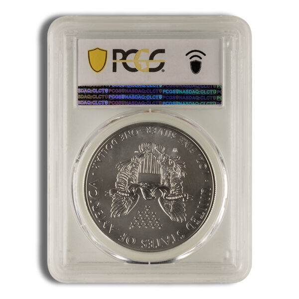 2018-W Burnished Silver Eagle PCGS SP70 - Image 2