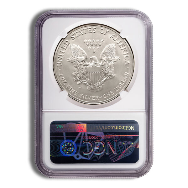 2018-W Burnished Silver Eagle NGC MS70 - Image 2