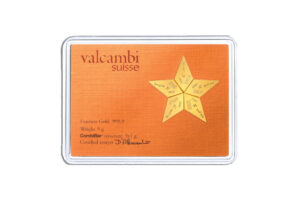 5 x 1 gram Valcambi CombiBar™ Star (Assay - Plain Back)