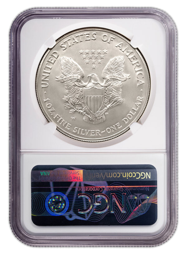 2020-W Burnished Silver Eagle NGC MS70 - Image 2