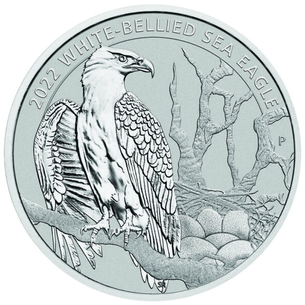 2022 1/2 oz Australian White-Bellied Sea Eagle Platinum Coin - Image 2