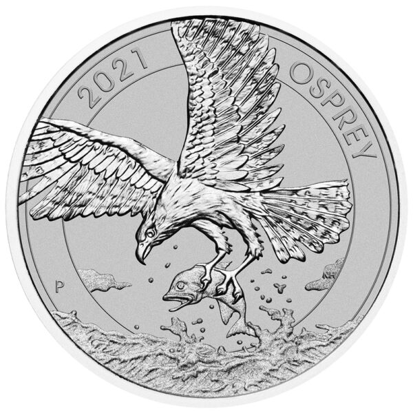 2021 1.5 oz Australian Osprey Eagle Silver Coin - Image 2