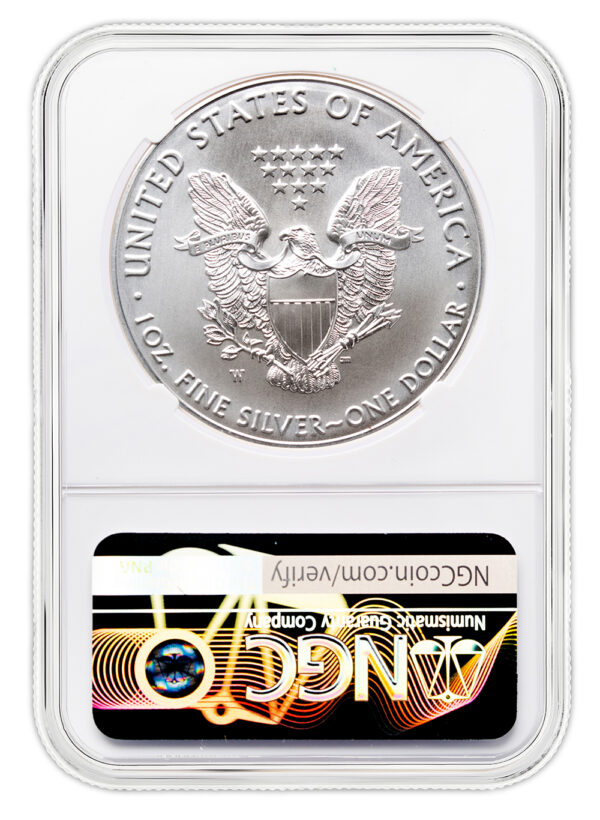 2016-W Burnished Silver Eagle NGC MS70 - Image 2