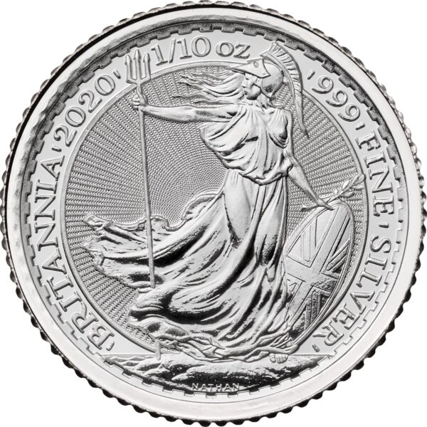 1/10 oz Great Britain Silver Britannia - BU (Year Varies) - Image 2