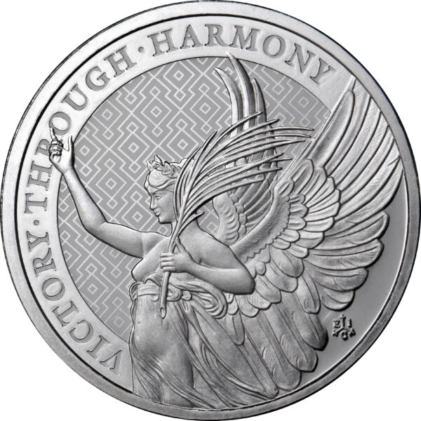 2021 1 oz St. Helena Silver Queen's Virtues Harmony