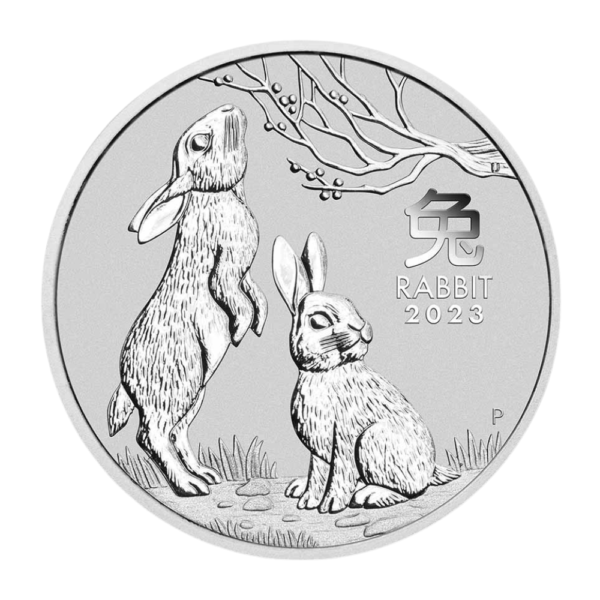 2023 1 oz Australia Silver Lunar Rabbit BU - Series III