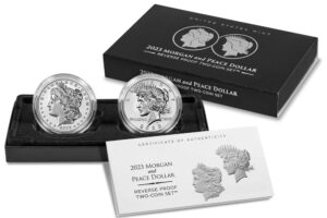 2023-S Morgan & Peace Dollar Two-Coin Reverse Proof Set