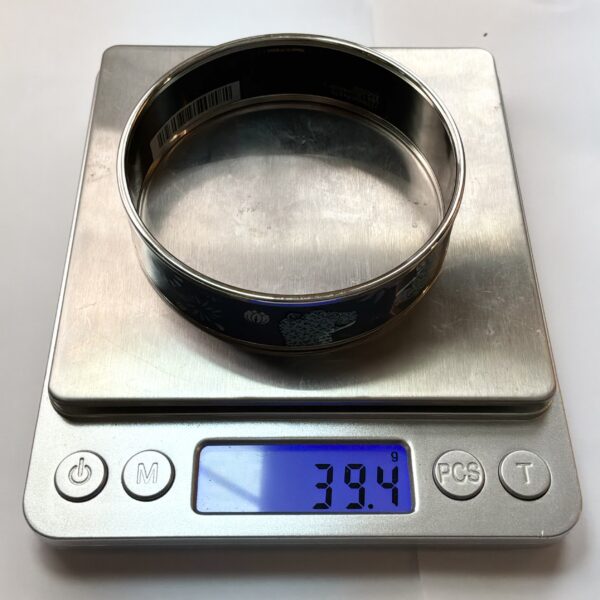 Authentic Vintage Hermès Les Léopards Enamel Bangle Bracelet Size 8 - 39.4g - Image 9