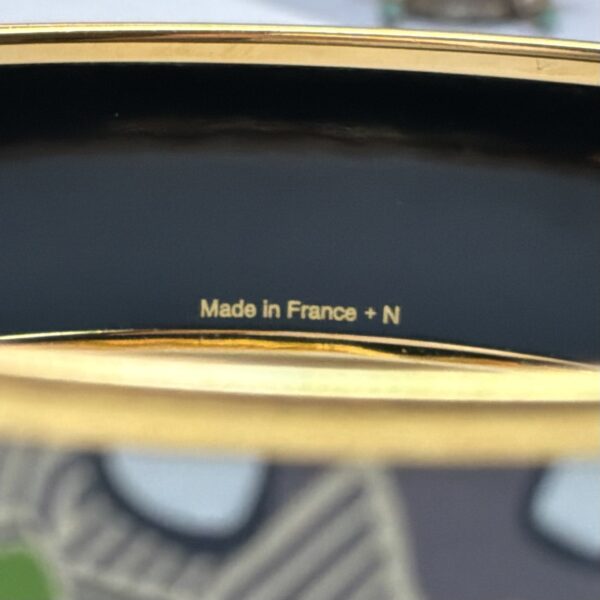 Authentic Vintage Hermès Grands Fonda Enamel Bangle Bracelet Size 8 - 37.3g - Image 6