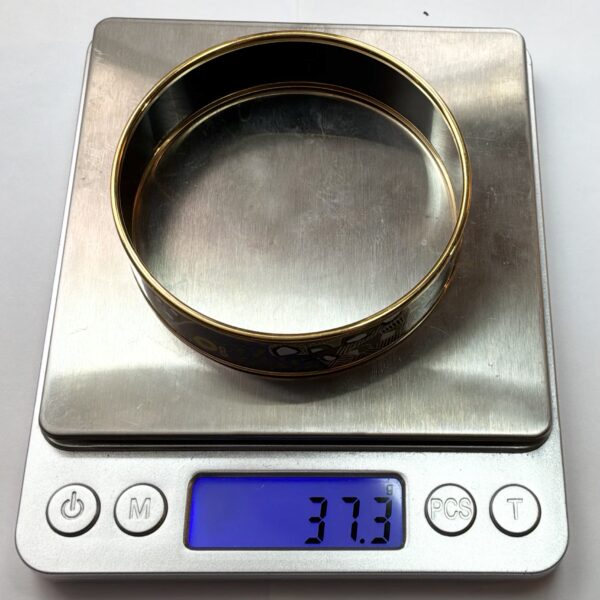 Authentic Vintage Hermès Grands Fonda Enamel Bangle Bracelet Size 8 - 37.3g - Image 8