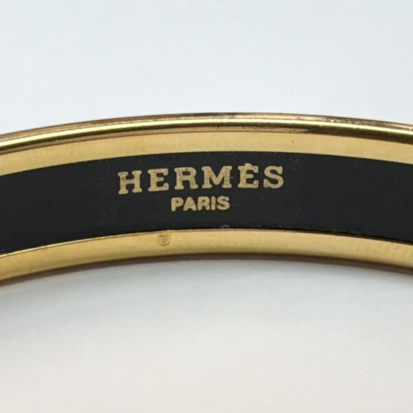 Authentic Vintage Hermès Safari Lions & Lionesses in Savannah Enamel Bangle Bracelet Size 8 - 21.8g - Image 6
