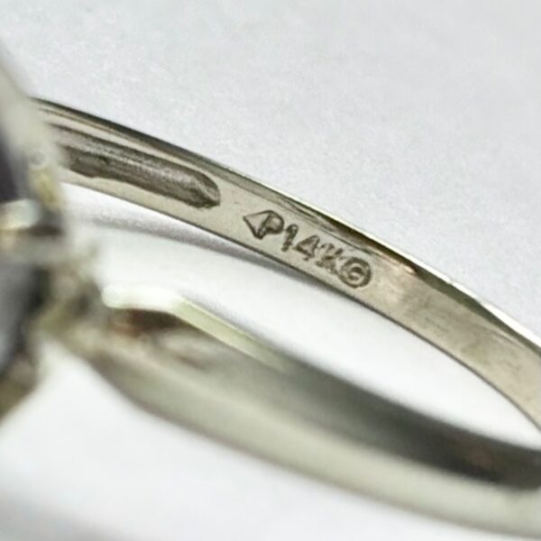 Vintage 14K Gold Ring With Lavender-Grey Pearl Size 5.75 - 2.7g - Image 8
