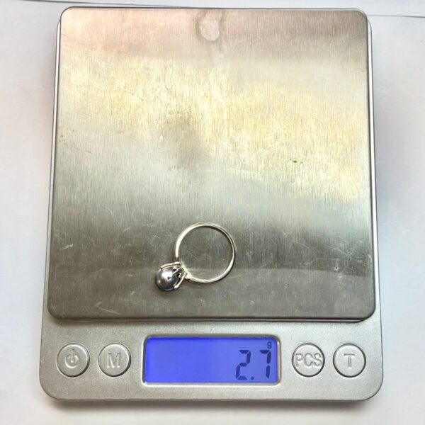 Vintage 14K Gold Ring With Lavender-Grey Pearl Size 5.75 - 2.7g - Image 11